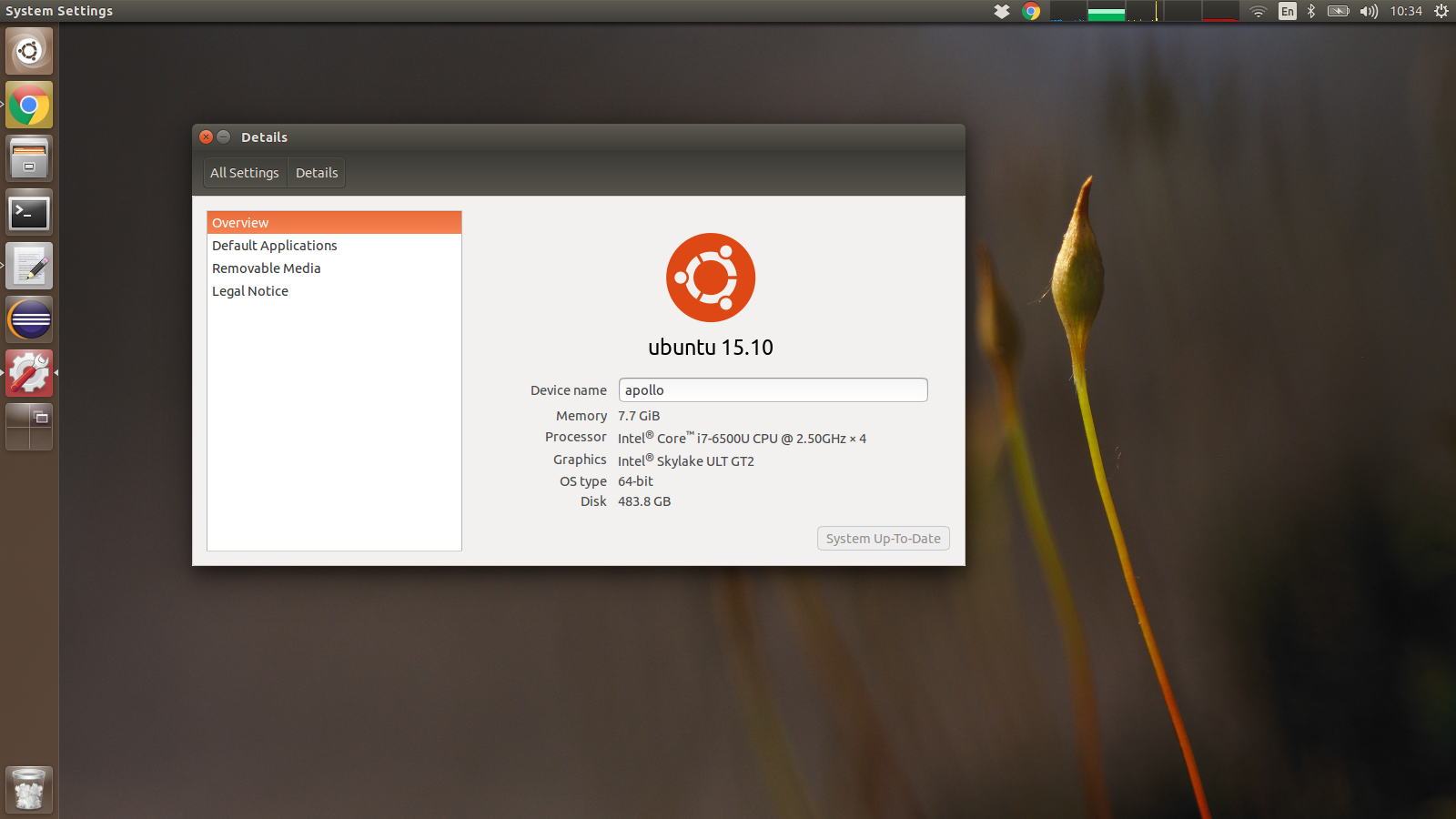 Apollo running latest Ubuntu